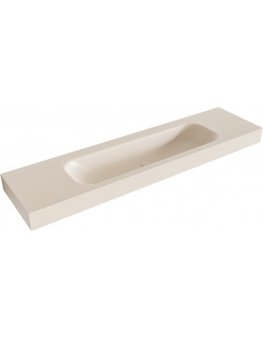 BIG LARGE væghængt håndvask 180 x 46 cm Solid surface - Linned