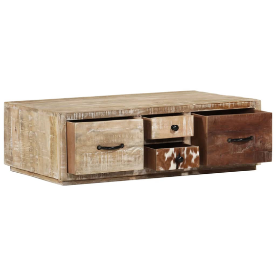 vidaXL sofabord 90x60x30 cm massivt mangotræ