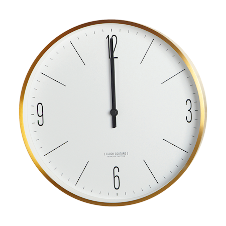 Clock Couture Vægur Guld/Hvid 30 cm