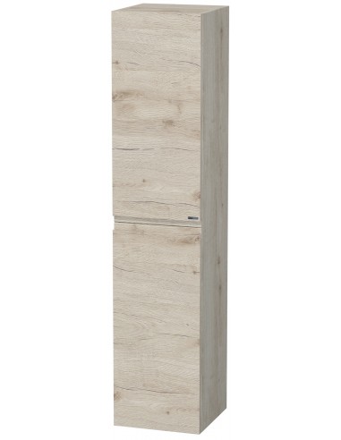 LETTY Venstrevendt skab til badeværelse H160 cm MDF - Lys eg