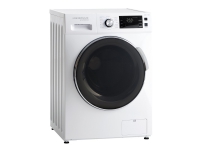 Scandomestic Premium Collection WAH 3110 W - Vaskemaskine - bredde: 59.5 cm - dybde: 56.5 cm - højde: 85 cm - frontbetjening - 70 liter - 10 kg - 1500 rpm - hvid med sort dør