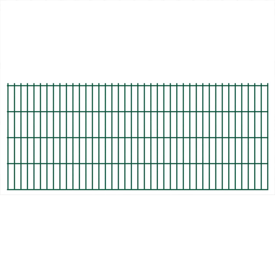 vidaXL havehegnspaneler 2D 2,008x0,83 m 46 m (total længde) grøn