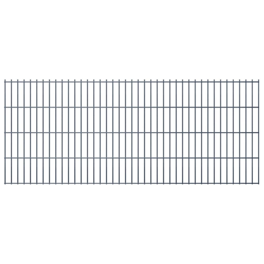 vidaXL havehegnspaneler 2D 2,008x0,83 m 12 m (total længde) grå