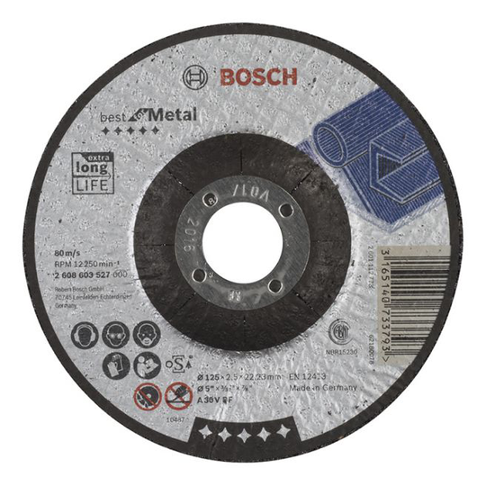Bosch Skæreskive A30v B M 125x2,5mm Krøppet - 2608603527
