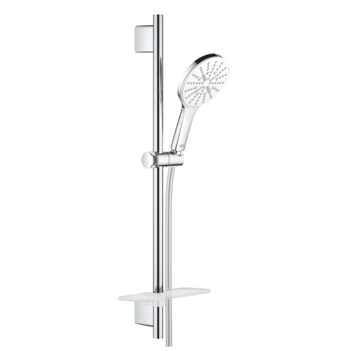 Grohe Rainshower SmartActive 130 brusestangsæt m/EcoJoy, krom/moon white