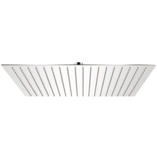 vidaXL Brusehoved rustfrit stål 50x50 cm firkantet