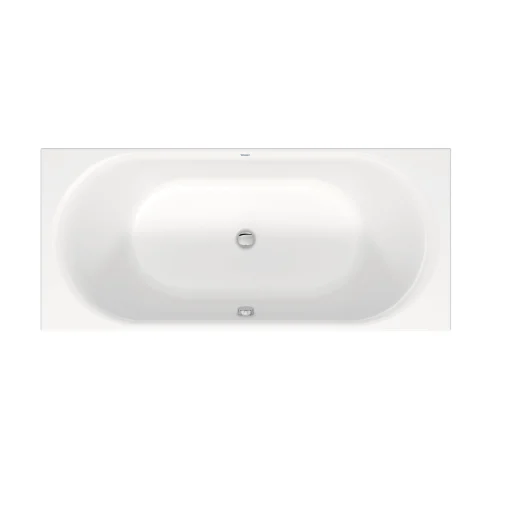 Duravit D-Neo badekar, indbygning, 2 ryglæn, 180x80 cm, akryl