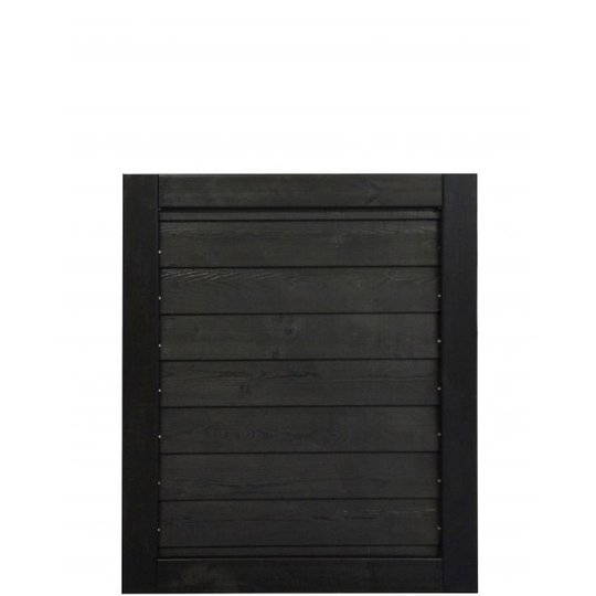 Frøslev FT Systemhegn, 90 x 111 cm låge sortmalet klink