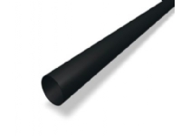 Prefa nedløbsrør 0,7x100mm - Lgd a 3 mrt. sort RAL9005. P10