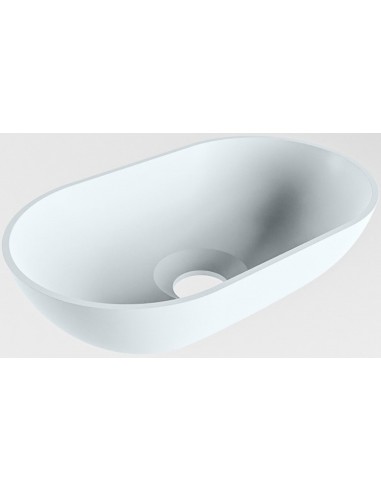 POOLE håndvask 30 x 18 cm Solid surface - Babyblå