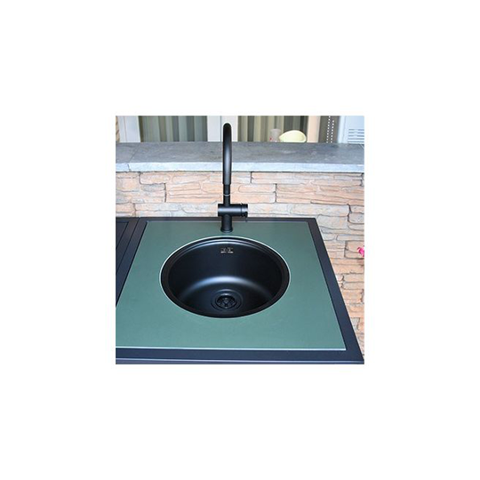 Big Green Egg - Bordplade med udskæring til vask, grøn - 1031