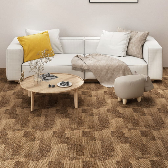 vidaXL tæppefliser 20 stk. 5 m² brun