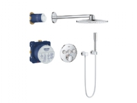Grohe Smartc.Sampak 3funk,rund - Rapido smartbox, hoved,, bruser ,slange,indby.Husk 722449908