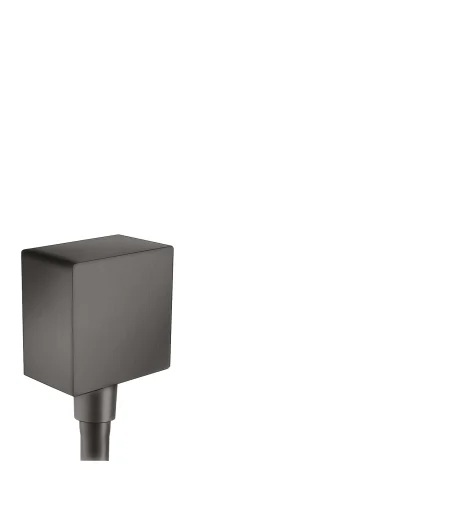 Hansgrohe FixFit Square slangeudtag, børstet sort krom