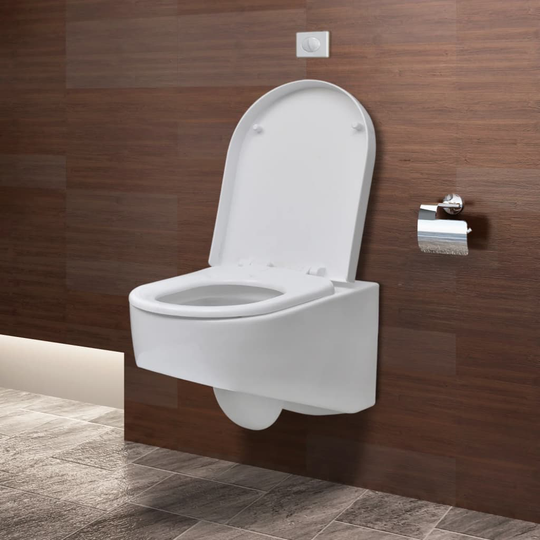 Wall Toilet Hvid + reelsystems 55x35x33,5 cm