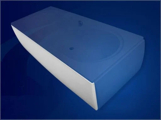 Royal Vigga front panel til 170 x 75 cm hvid