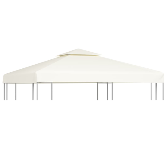 vidaXL baldakin til pavillon 3x3 m 310 g/m² cremehvid