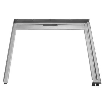 Unidrain Glassline Fast modul m/80 cm afløb, til 80 cm glasvæg - Højrestillet