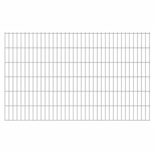 vidaXL havehegnspaneler 2D 2,008x1,23 m 34 m (total længde) sølvfarvet