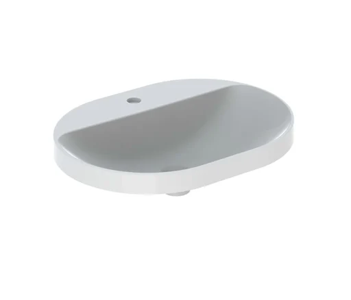 Geberit VariForm håndvask ellipse m/hanehul 60x45 cm