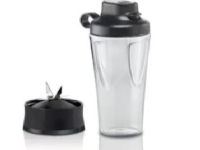 Bosch MMZBTK1B, Blender flaske, Sort, Transparent, VitaPower Serie 4, Serie 2 & OptiMUM Serie 8., 367 g, 110 mm, 124 mm