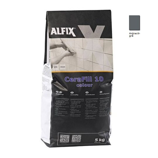Alfix Cerafill 10 Colour Antracit - 5 Kg