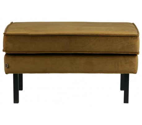 Rodeo Skammel i velour 84 x 54 cm - Honning