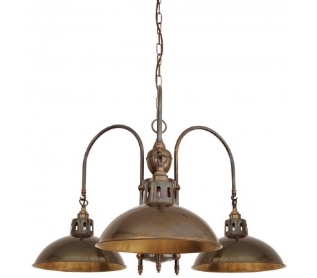Goiania lysekrone Ø80 cm 3 x E27 - Antik messing