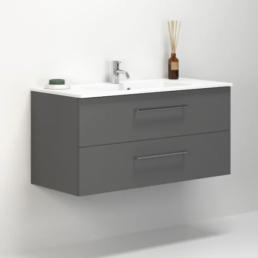 Dansani Luna møbelsæt 100,2x44 cm, Minore vask, mat grå