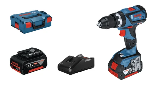 Bosch slagboremaskine GSB 18V-60 C, 2 x 18 V/5,0 Ah