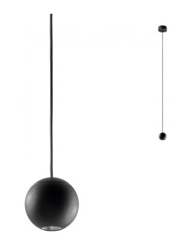 OBO Loftlampe i aluminium Ø5 cm 1 x 4,5W SMD LED - Mat sort