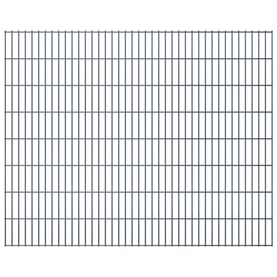 vidaXL havehegnspaneler 2D 2,008x1,63 m 24 m (total længde) grå