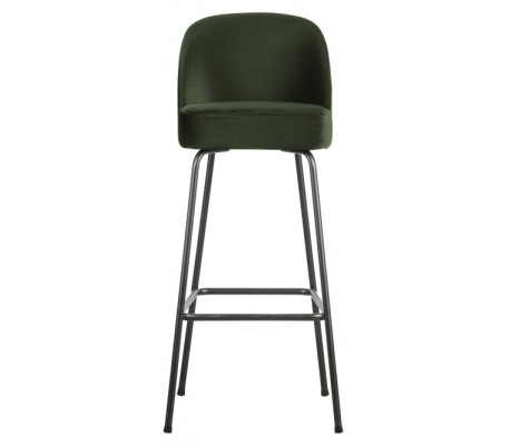 Barstol i velour H103 x B50 x D55 cm - Onyx grøn