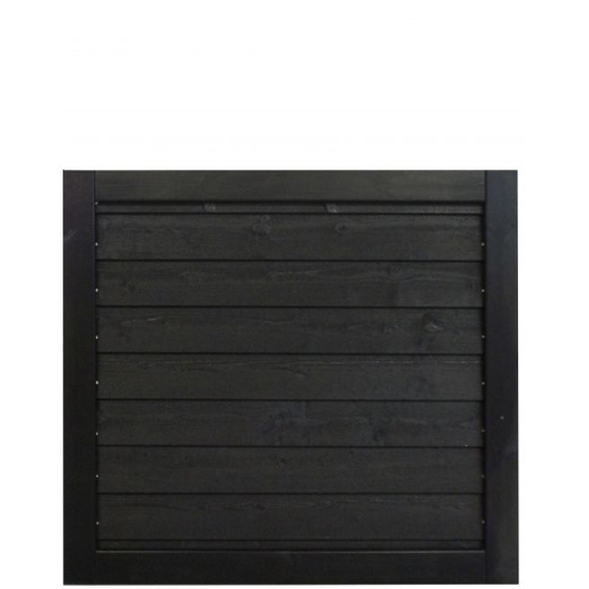 Frøslev FT Systemhegn, 120 x 111 cm låge sortmalet klink
