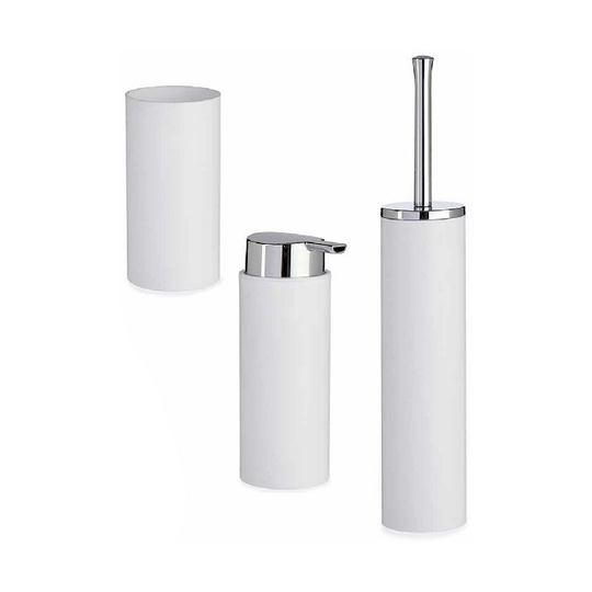Conjunto de Banho Hvid 3 Dele Plastik