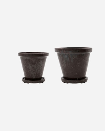 Blomsterkrukke Flower 14 cm/12 cm Brun