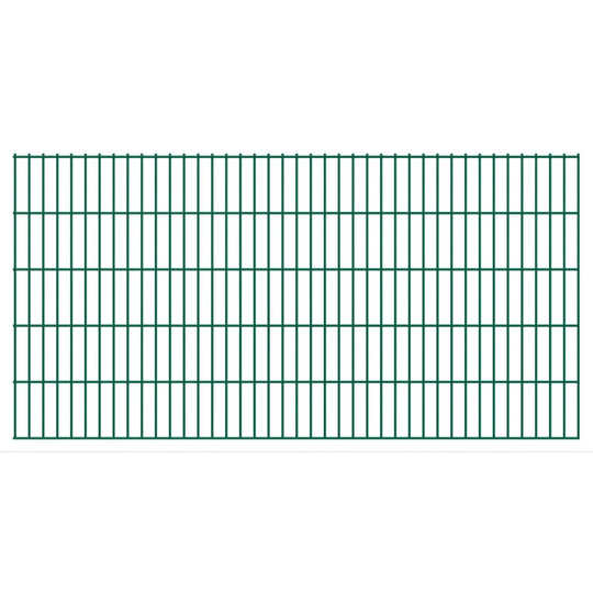 vidaXL havehegnspaneler 2D 2,008x1,03 m 50 m (total længde) grøn