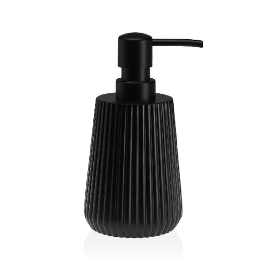 Sæbedispenser Versa Kim Sort Plastik Harpiks (8,5 x 17 x 8,5 cm)