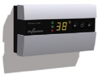DK System Boiler temperature controller EKOSTER 200, which controls the central heating pump and 201601 fan