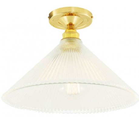 Hanoi Plafond Ø30 cm 1 x E27 - Poleret messing