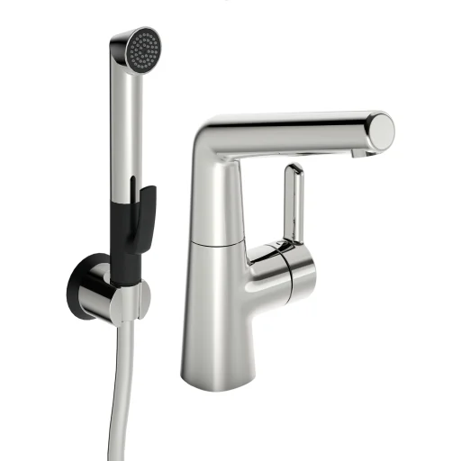 Oras Inspera håndvaskarmatur m/fjernstyret håndbruser 3 volt, krom