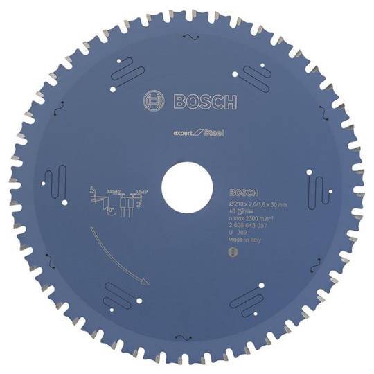 Bosch Rundsavsklinge Exp Steel 210x30mm 48t - 2608643057