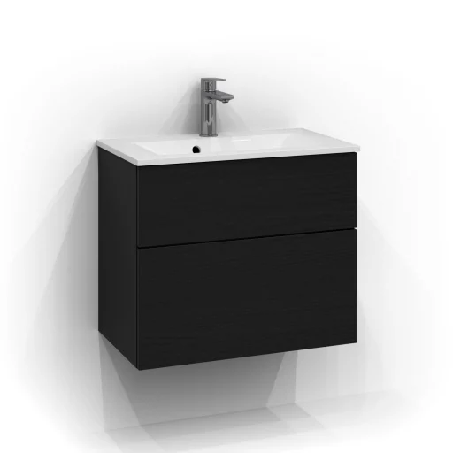 Svedbergs Forma underskab 60x35 cm, skuffer, sort eg