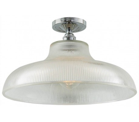 Mono Plafond Ø40 cm 1 x E27 - Poleret krom