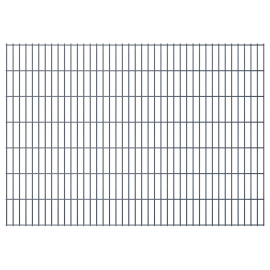 vidaXL havehegnspaneler 2D 2,008x1,43 m 26 m (total længde) grå