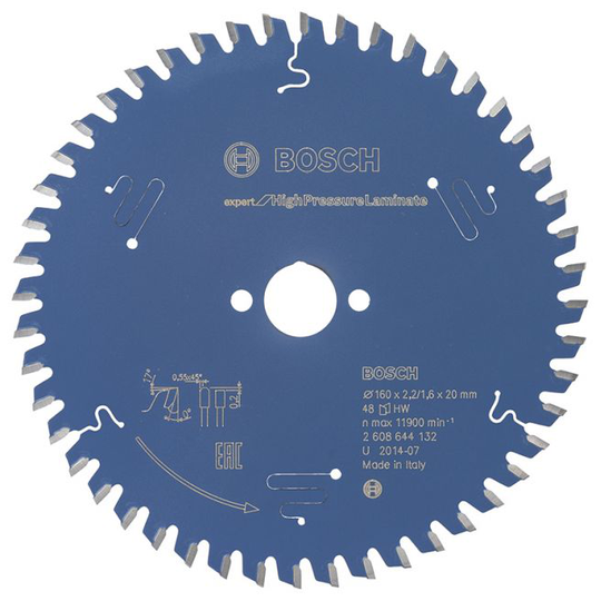 Bosch Rundsavsklinge 160x20x2,2mm 48t Exp Highpress - 2608644132
