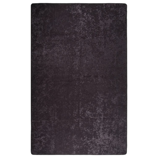 vidaXL gulvtæppe 160x230 cm skridsikkert og vaskbart antracitgrå