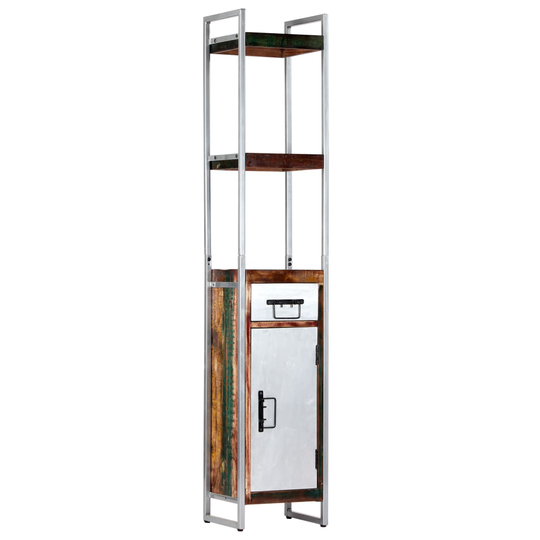 vidaXL højskab 40x30x180 cm massivt genbrugstræ