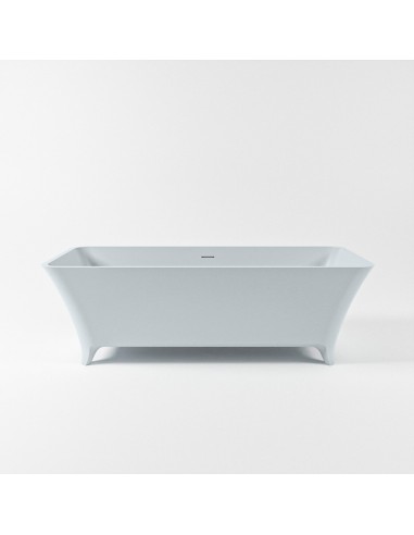 LUNDY fritstående badekar 170 x 75 cm Solid surface - Babyblå