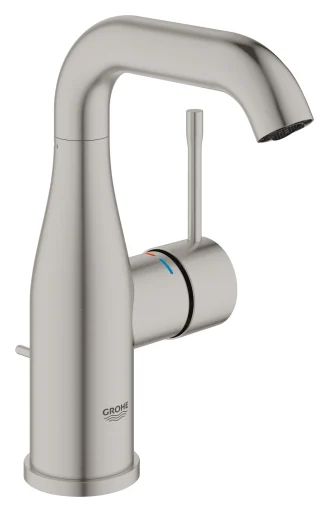 Grohe Essence M-Size håndvaskarmatur m/bundventil, supersteel